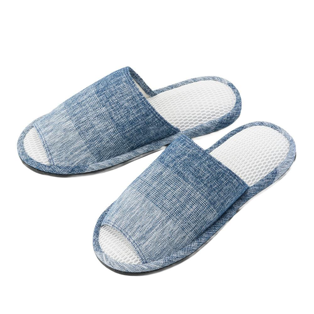 ニットダブルメッシュスリッパ グラデーション ブルー 2L 27-29cm