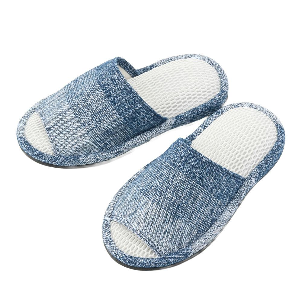 ニットダブルメッシュスリッパ グラデーション ブルー M 23-25cm
