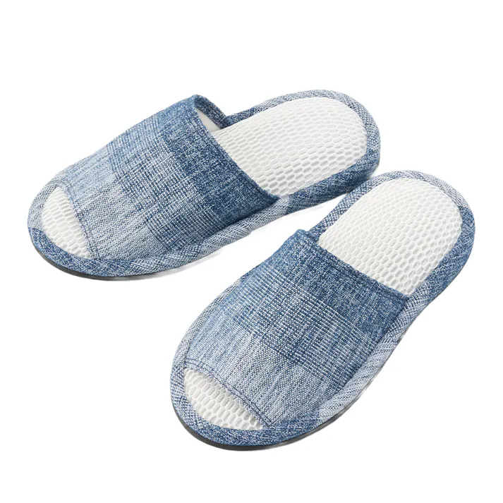 ニットダブルメッシュスリッパ グラデーション ブルー M 23-25cm
