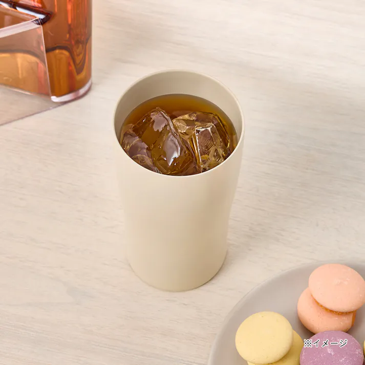 汚れにくい薄口ステンレスタンブラー 280ml ベージュ