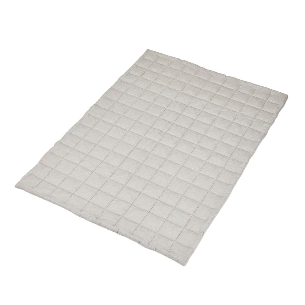 洗えるガーゼ肌ふとん ライトグレー シングル 幅135cm 奥行185cm