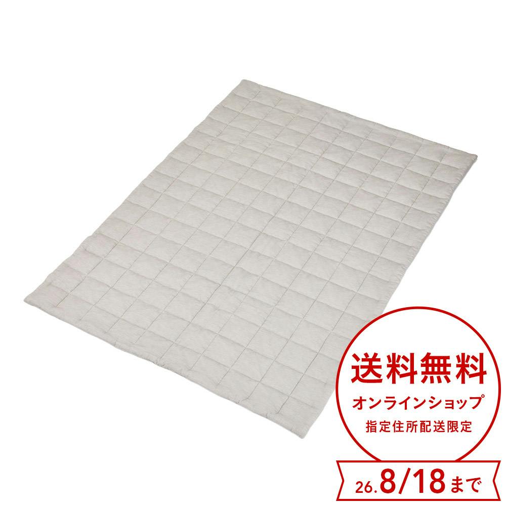 洗えるガーゼ肌ふとん ボリューム＋ グレー シングル 幅135cm 奥行185cm