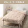 洗えるもちもち肌ふとん ボリューム+ ベージュ シングル 幅135cm 奥行185cm