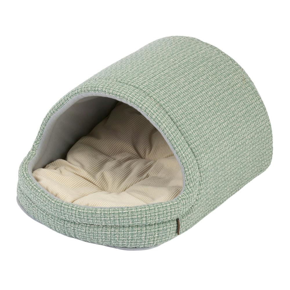 猫用ドームベッドS グリーン