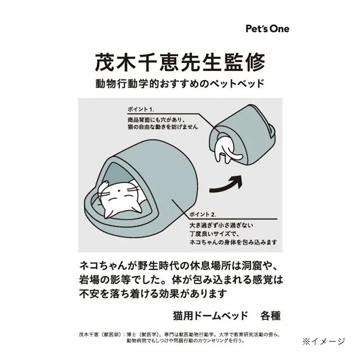 猫用ドームベッドS グリーン