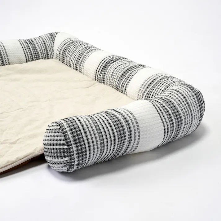 ごろ寝マット ジャンボ Bambooワッフルストライプ