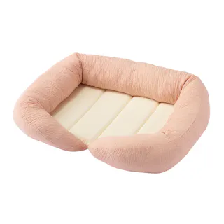 縁付きスクエアベッド Sサイズ ピンク
