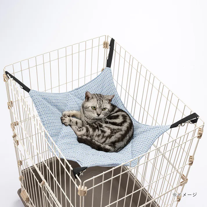 ひんやり猫ハンモック Mサイズ ライトブルー