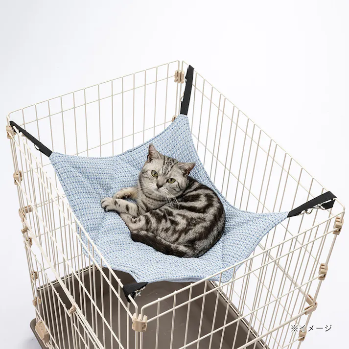 ひんやり猫ハンモック Mサイズ ライトブルー