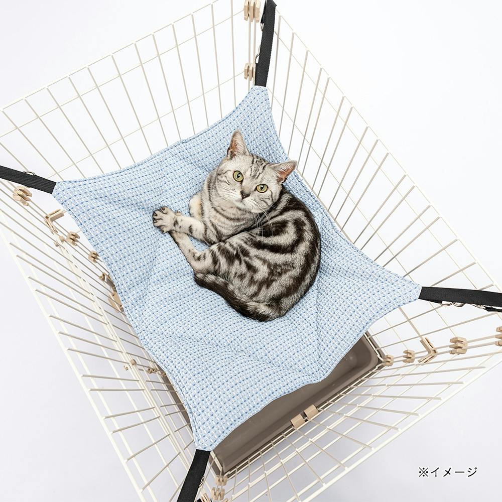ひんやり猫ハンモック Mサイズ ライトブルー | ペットベッド・ペット