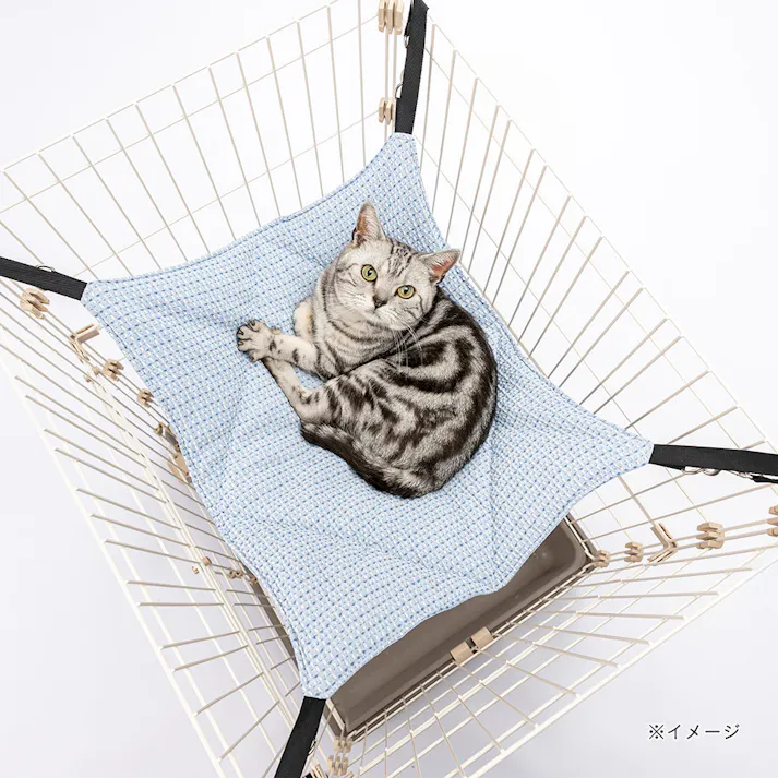 ひんやり猫ハンモック Mサイズ ライトブルー