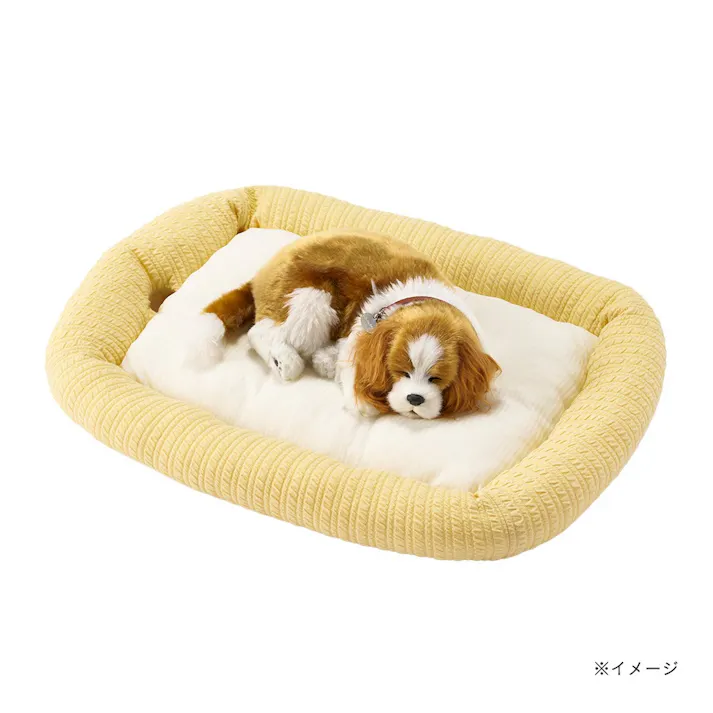 もっとひんやりクッションベッド Sサイズ レモンイエロー