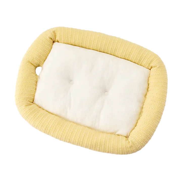 もっとひんやりクッションベッド Sサイズ レモンイエロー