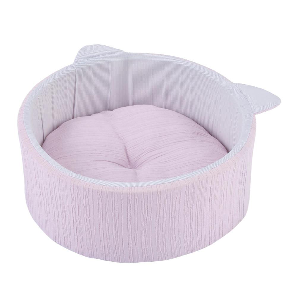もっとひんやり猫丸型ベッド ジャンボ ペールパープ