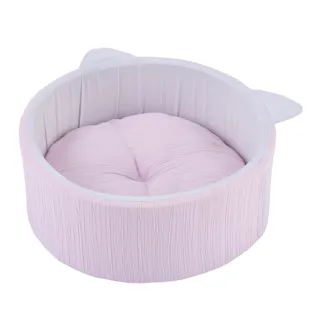 もっとひんやり猫丸型ベッド ジャンボ ペールパープ