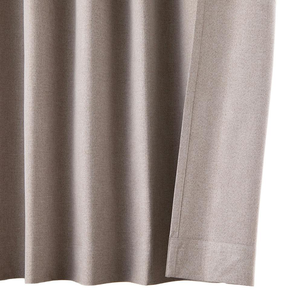 遮光4枚セットカーテン ブラウン 幅150cm 丈210cm