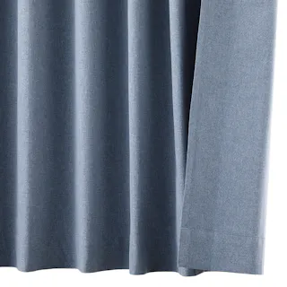 遮光4枚セットカーテン ブルー 幅100cm 丈230cm