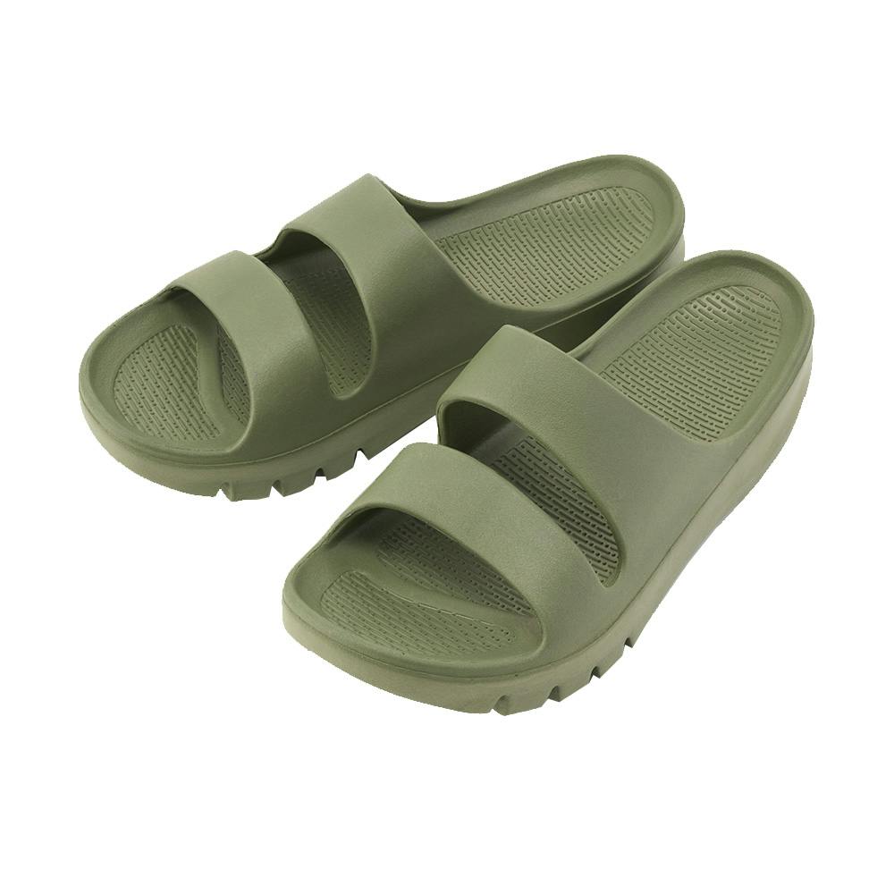 リカバリーサポートサンダル 2本バンド カーキ 27-28cm