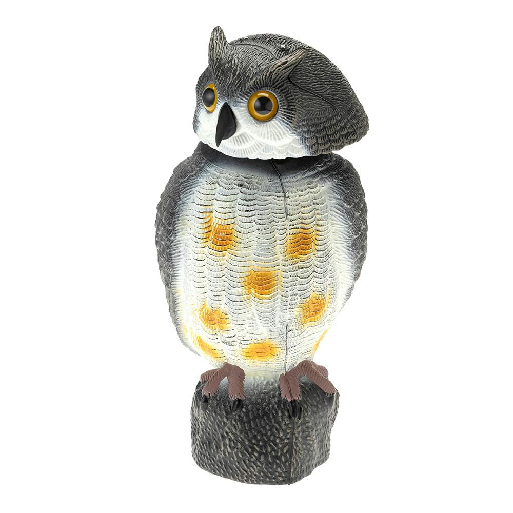 鳥よけデコイ 首振りフクロウ クルリ
