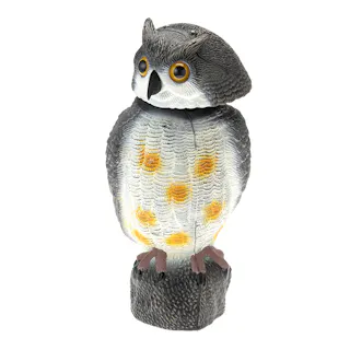 鳥よけデコイ 首振りフクロウ クルリ