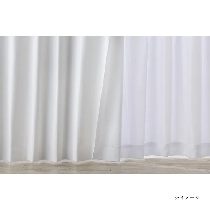遮光・遮熱 4枚セットカーテン ホワイト 幅100cm 丈178cm