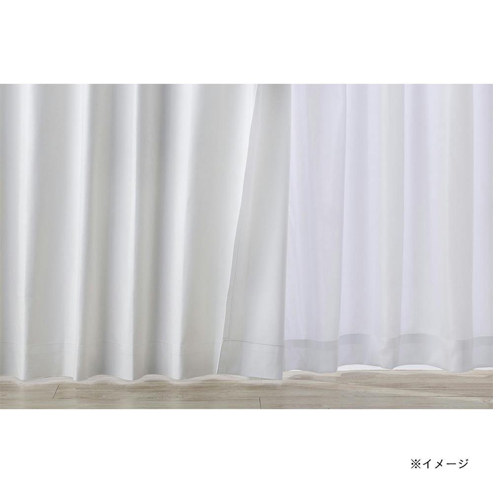 遮光・遮熱 4枚セットカーテン ホワイト 幅100cm 丈200cm | カーテン