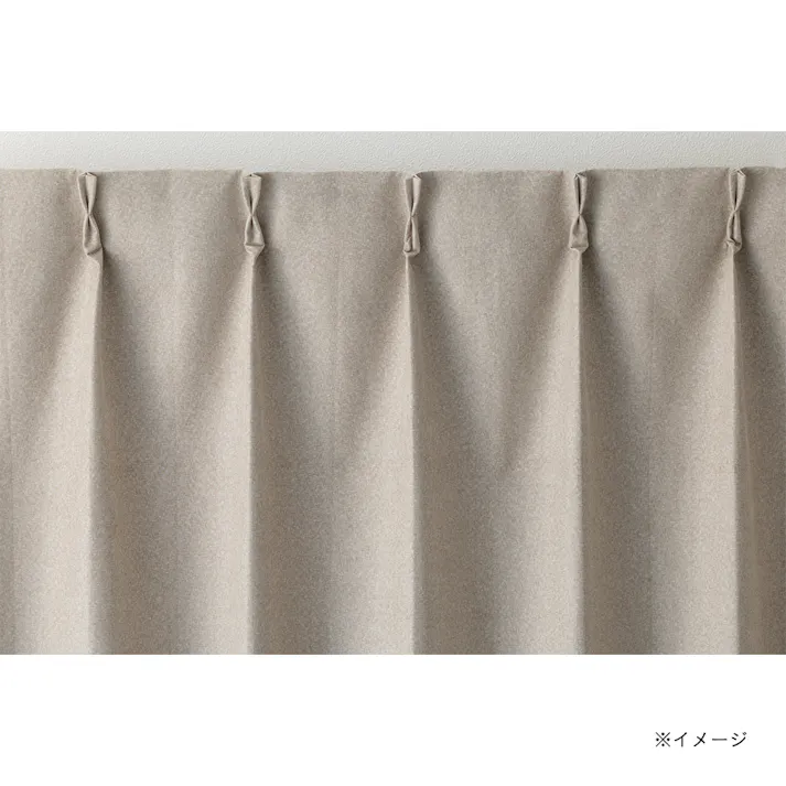 遮光・遮熱 4枚セットカーテン ベージュ 幅100cm 丈110cm