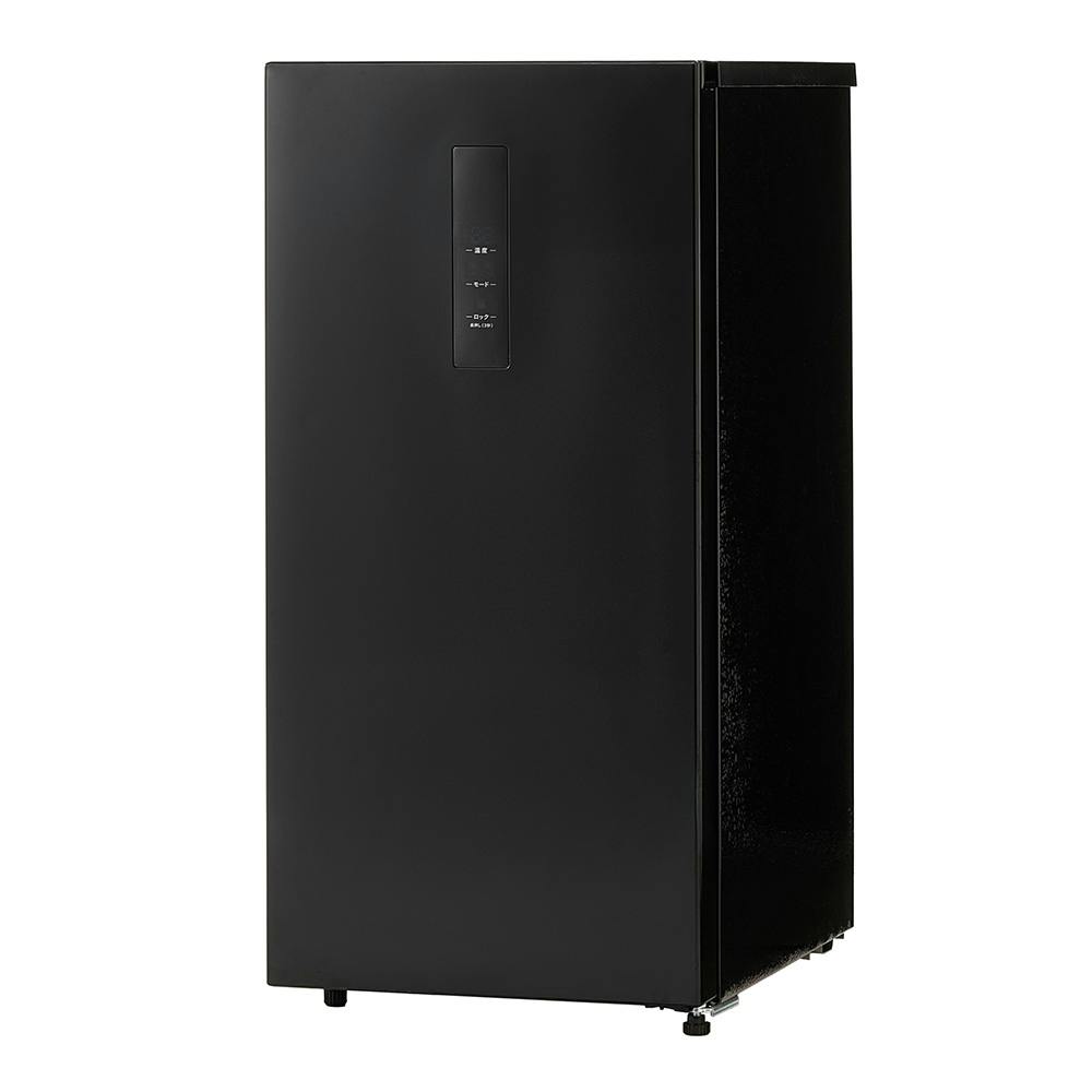 すき間に置けて取り出しやすい 引き出し式スリムフリーザー 62L ブラック CZ-YSF62-BK