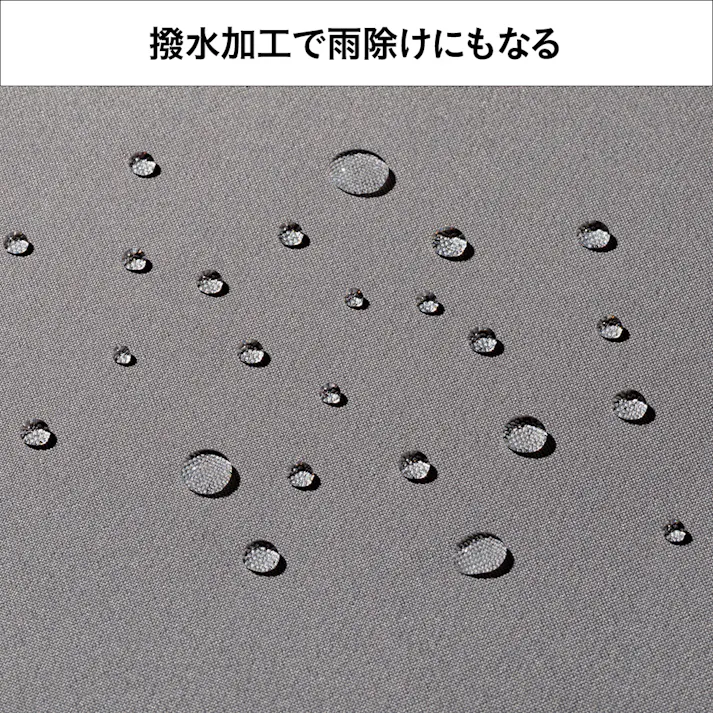 物干竿に通せる風通しのよい目隠しカーテン 日除け グレー 横180cm 縦160cm