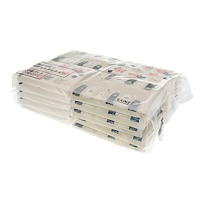 猫デザインポケットティッシュ 10組×20個