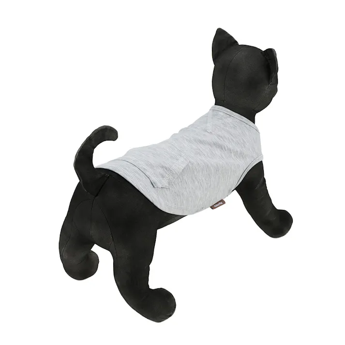 【送料無料】ポケット付きタンクトップ MDサイズ グレー ペット服(犬の服)