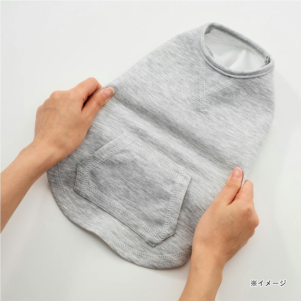 犬服 3S わんこの普段着　グレープドット 送料無料】ポケット付きタンクトップ 3Lサイズ グレー ペット服(犬の服