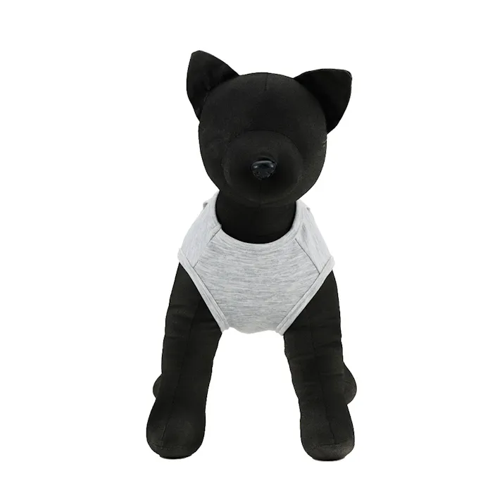 【送料無料】ポケット付きタンクトップ 7Lサイズ グレー ペット服(犬の服)