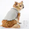 【送料無料】襟付きボーダータンクトップ Lサイズ グレー ペット服(犬の服)