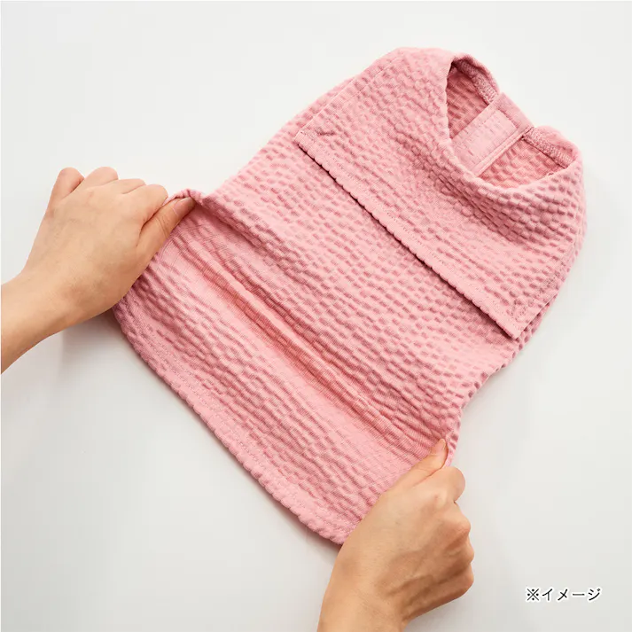 【送料無料】襟付きタンクトップ Lサイズ ピンク ペット服(犬の服)