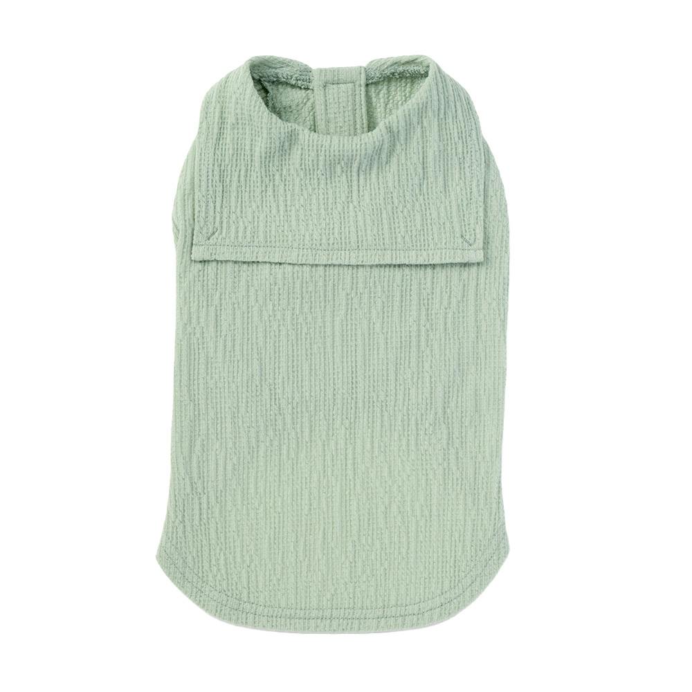 【送料無料】襟付きタンクトップ Lサイズ ピスタチオグリーン ペット服(犬の服)