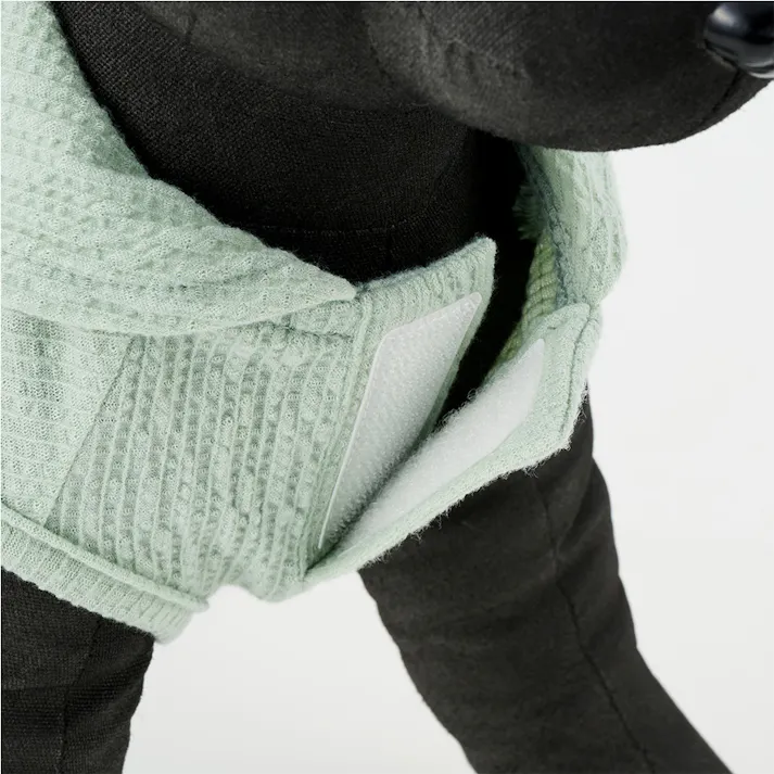 【送料無料】襟付きタンクトップ Lサイズ ピスタチオグリーン ペット服(犬の服)