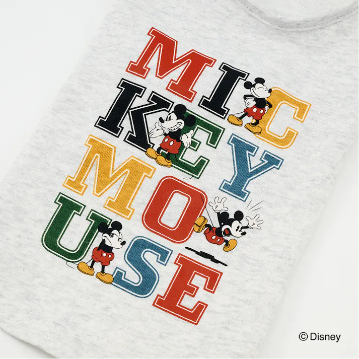 【送料無料】タンクトップ グレー ミッキーマウス Lサイズ ペット服(犬の服)