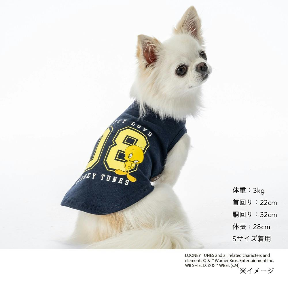 送料無料】ナンバリングタンクトップ トゥイーティー Mサイズ ペット服