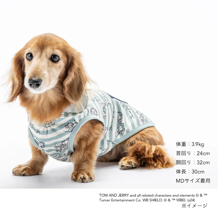 【送料無料】タンクトップパーカー トムとジェリー MDサイズ ペット服(犬の服)