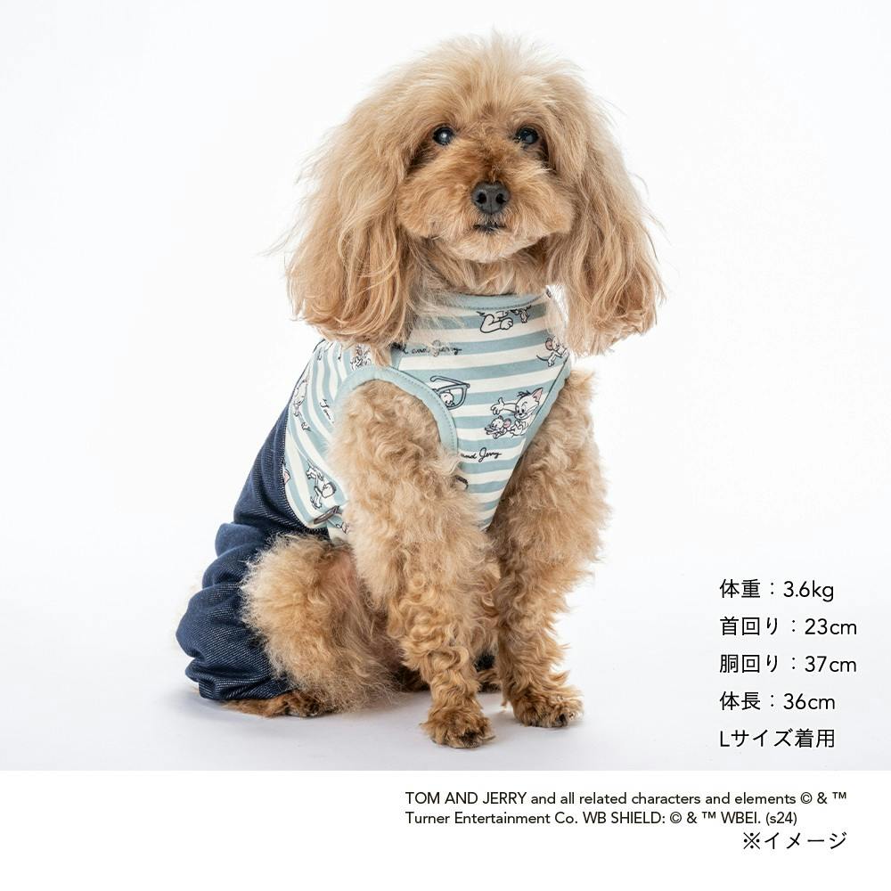 送料無料】ドッキングオーバーオール トムとジェリー Sサイズ ペット服