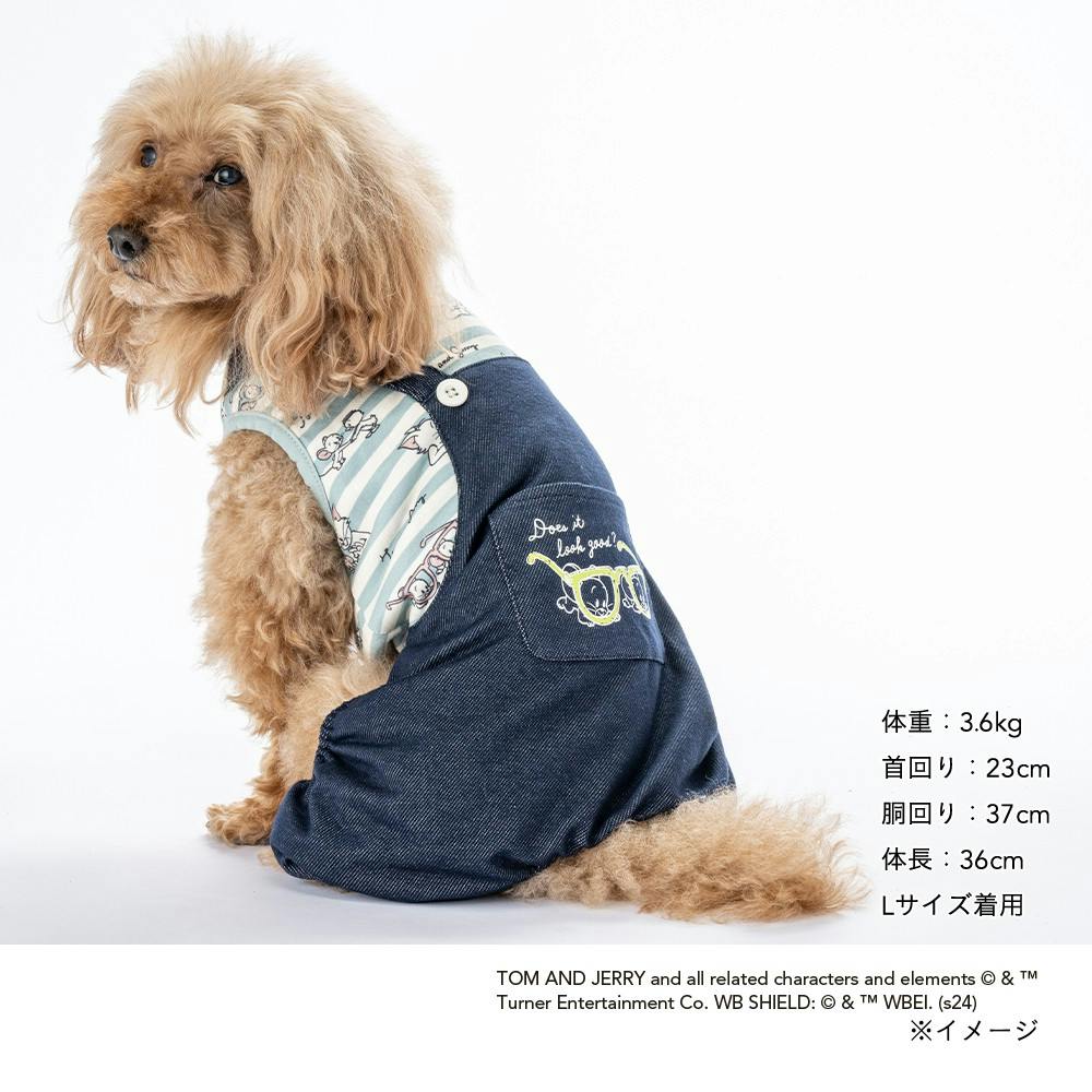 送料無料】ドッキングオーバーオール トムとジェリー Sサイズ ペット服