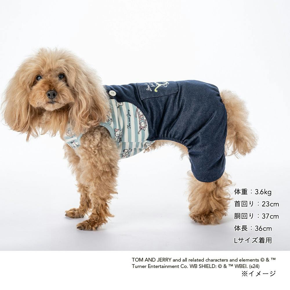 送料無料】ドッキングオーバーオール トムとジェリー Sサイズ ペット服