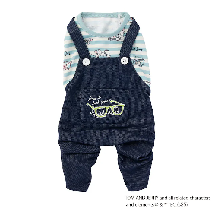 【送料無料】ドッキングオーバーオール トムとジェリー MDサイズ ペット服(犬の服)