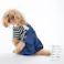 【送料無料】ドッキングオーバーオール ネイビー SSサイズ ペット服(犬の服)