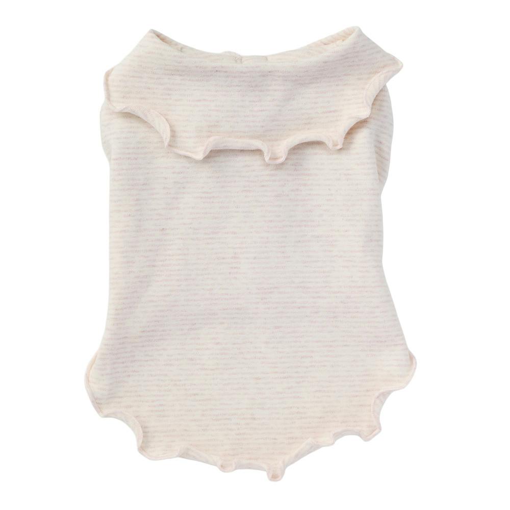 【送料無料】襟付きタンクトップ ベージュ Sサイズ ペット服(犬の服)