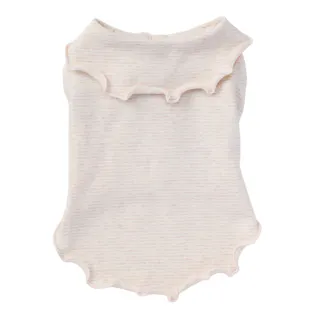 【送料無料】襟付きタンクトップ ベージュ Mサイズ ペット服(犬の服)