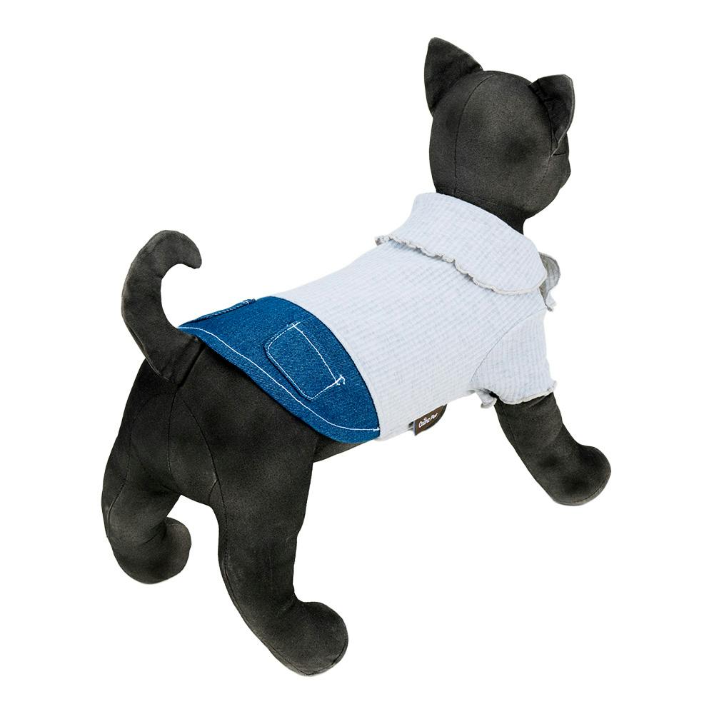 送料無料】ドッキングカットソー グレー Sサイズ ペット服(犬の服