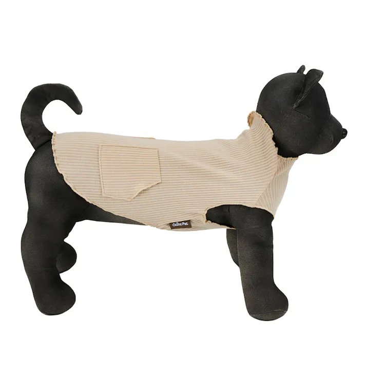 【送料無料】メロウネックタンクトップ モカ Lサイズ ペット服(犬の服)