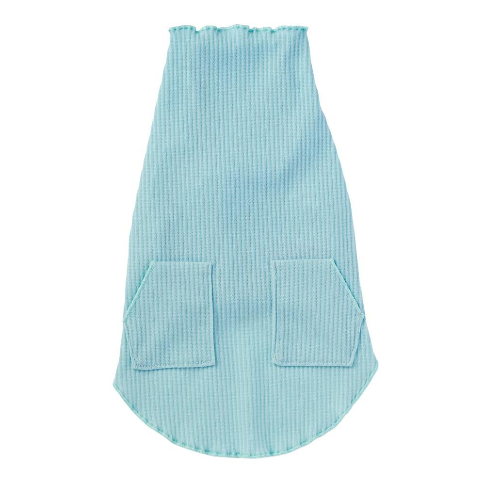 【送料無料】メロウネックタンクトップ ライトブルー Sサイズ ペット服(犬の服)